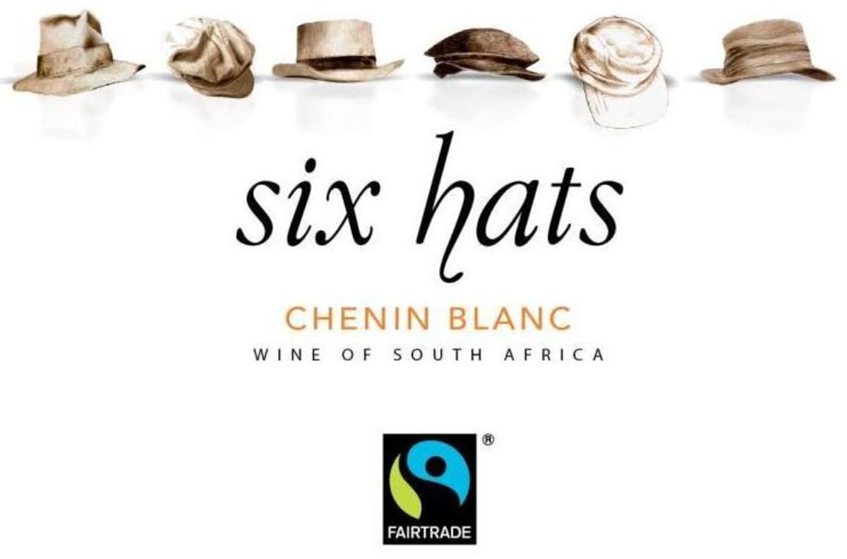 Six Hats Chenin Blanc 2014 Front Label
