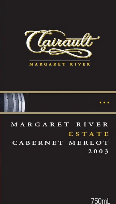 Clairault - Streicker Wines Estate Cabernet Sauvignon Merlot 2003 Front Label