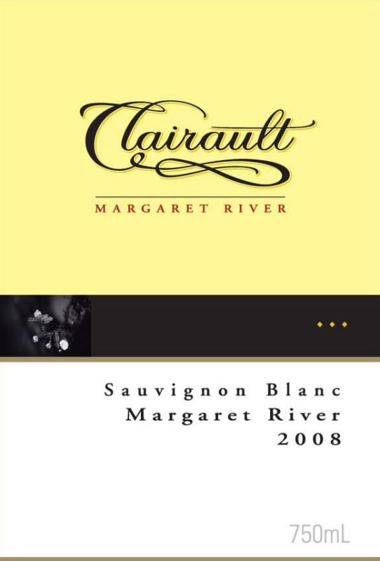 Clairault - Streicker Wines Sauvignon Blanc 2008 Front Label