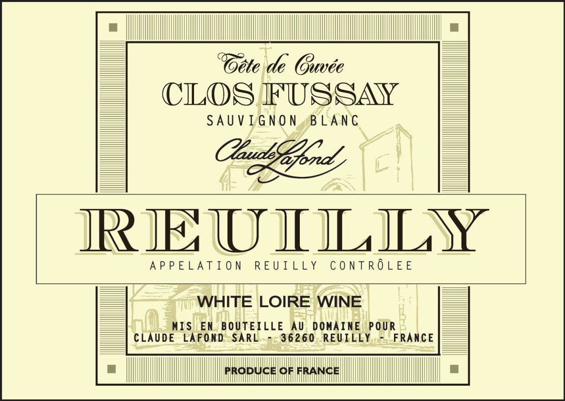 Claude Lafond Reuilly Clos Fussay 2014 Front Label