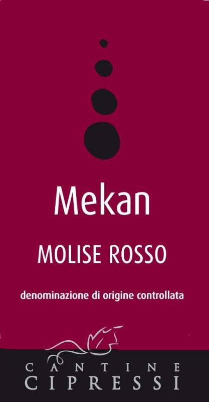 Claudio Cipressi Molise Mekan Rosso 2008 Front Label