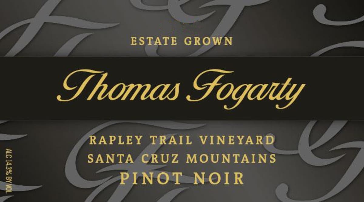 Thomas Fogarty Rapley Trail Vineyard Pinot Noir 2011 Front Label