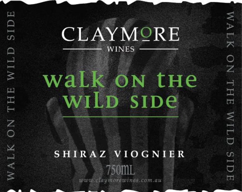 Claymore Wines Walk on the Wild Side Shiraz Viognier 2012 Front Label