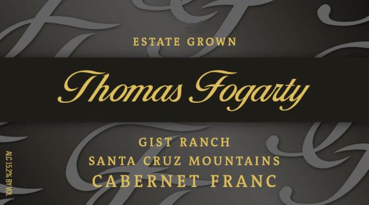 Thomas Fogarty Gist Ranch Cabernet Franc 2010 Front Label
