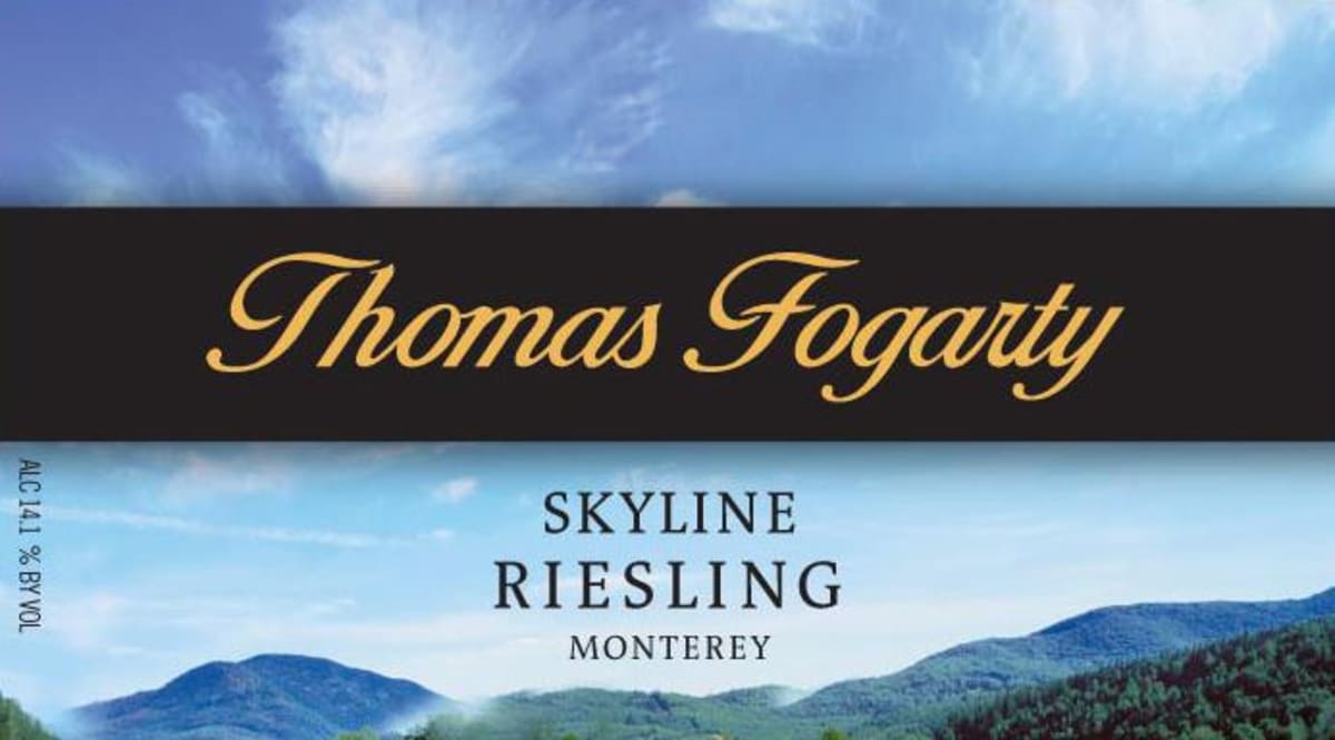 Thomas Fogarty Skyline Riesling 2008 Front Label
