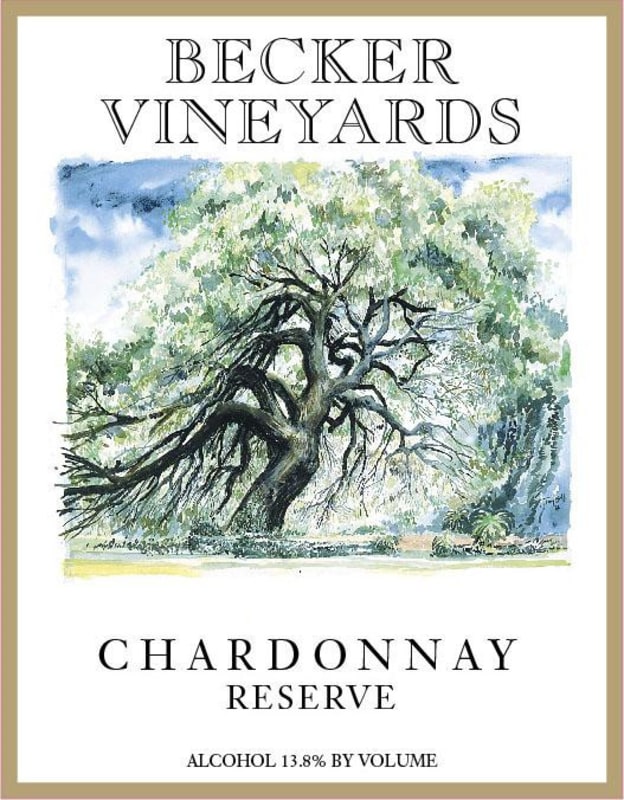 Becker Vineyards Reserve Chardonnay 2012 Front Label