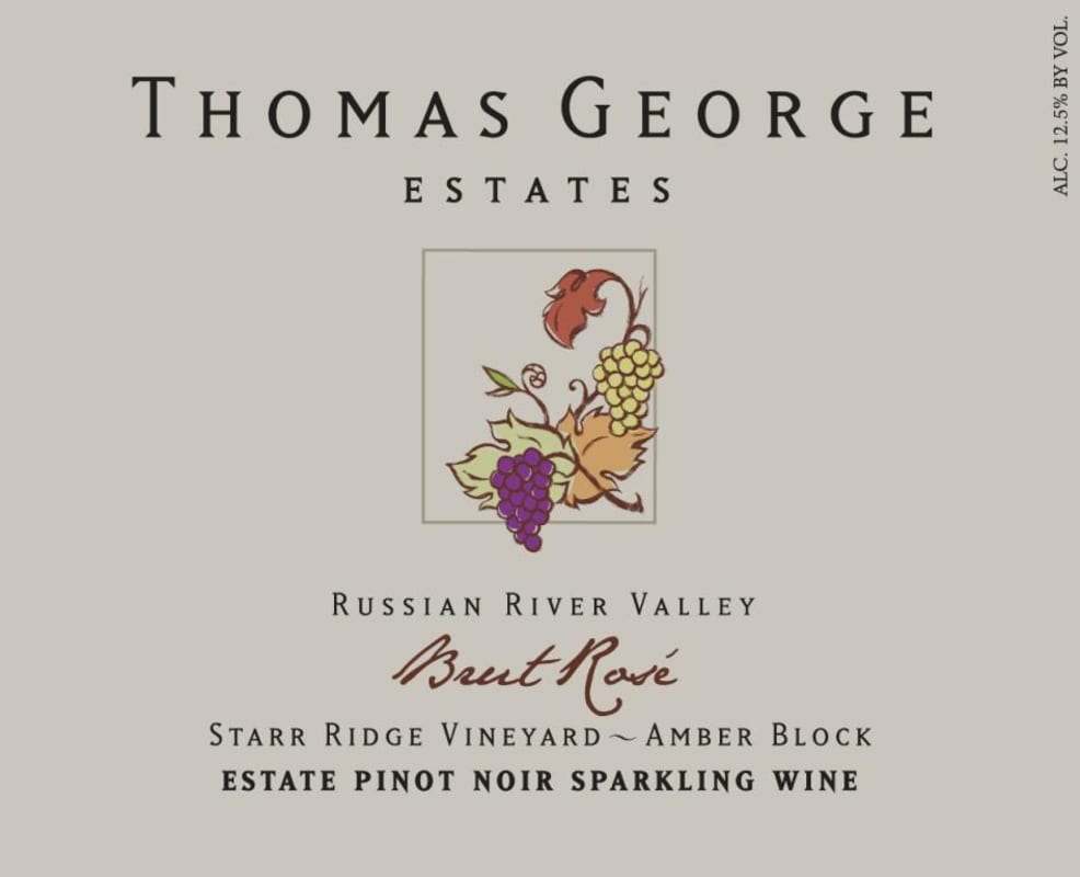 Thomas George Starr Ridge Vineyard Amber Block Brut Rose 2013 Front Label