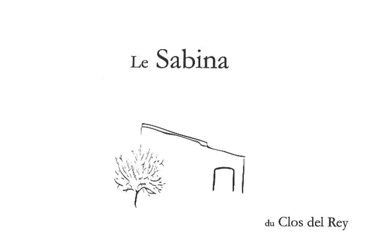 Clos del Rey Cotes du Roussillon Le Sabina 2012 Front Label