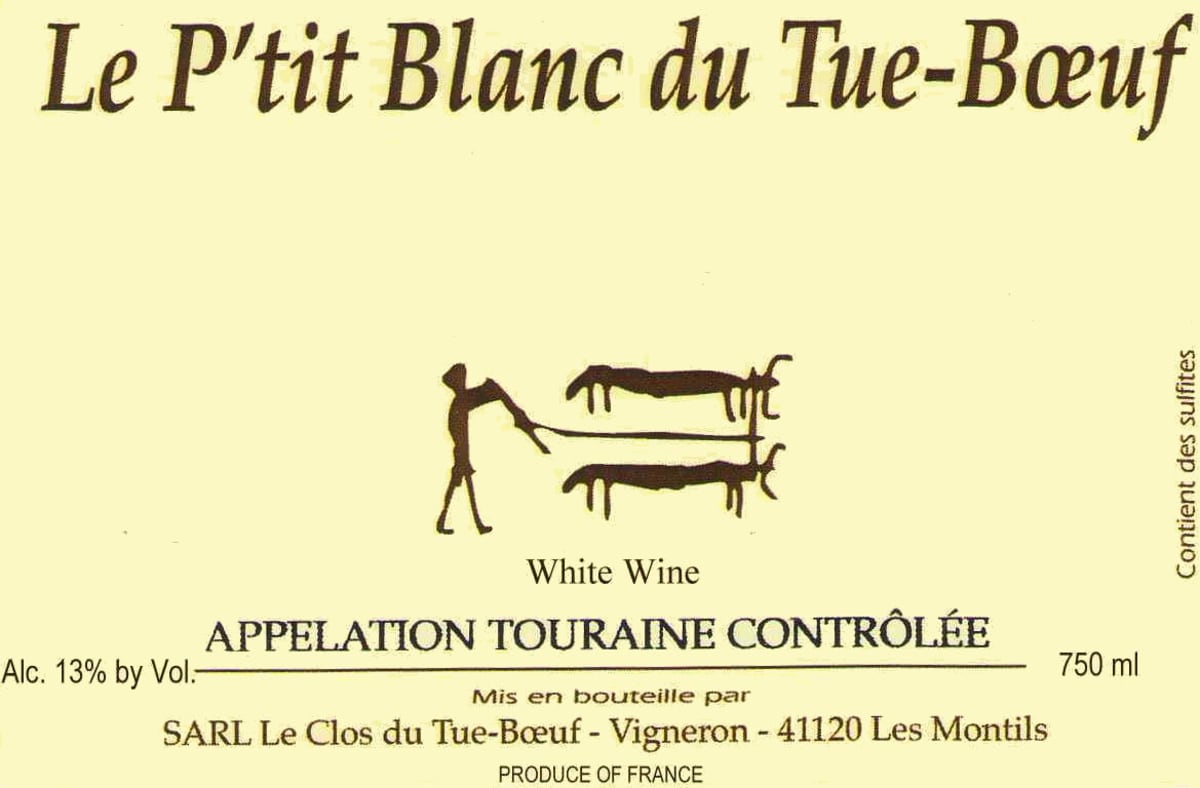 Clos Tue-Boeuf Loire Le P'tit Blanc du Tue-Boeuf 2011 Front Label