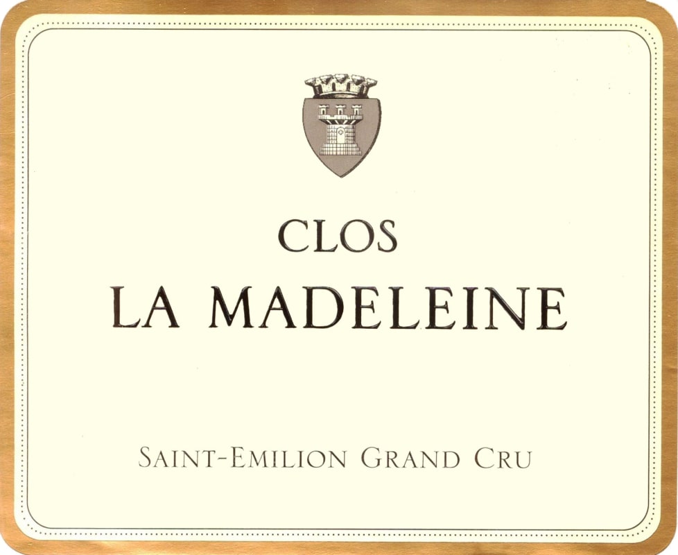 Clos la Madeleine Saint-Emilion Grand Cru 2015 Front Label