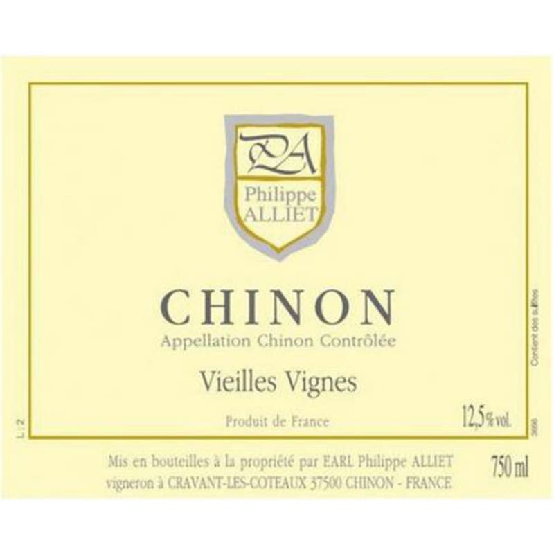 Philippe Alliet Chinon Vieilles Vignes 2015 Front Label
