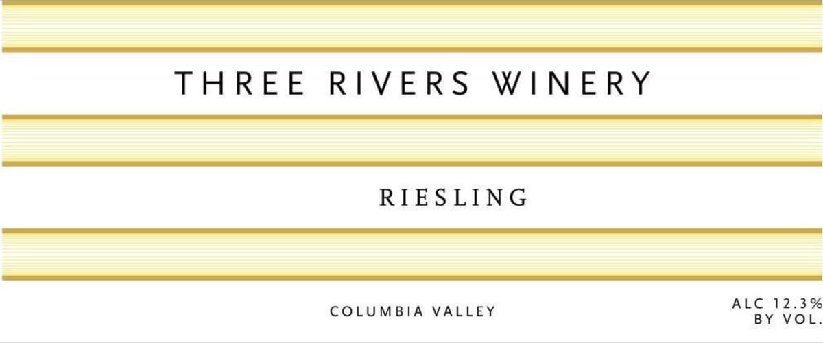 Three Rivers Riesling 2015 Front Label