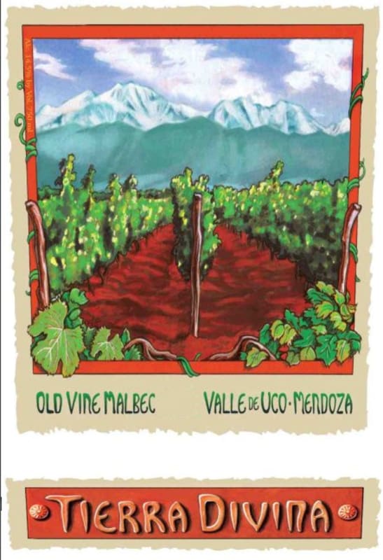 Tierra Divina Old Vine Malbec 2011 Front Label