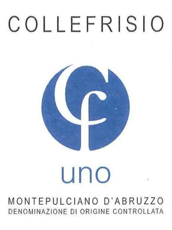 Collefrisio Montepulciano d'Abruzzo Uno 2012 Front Label