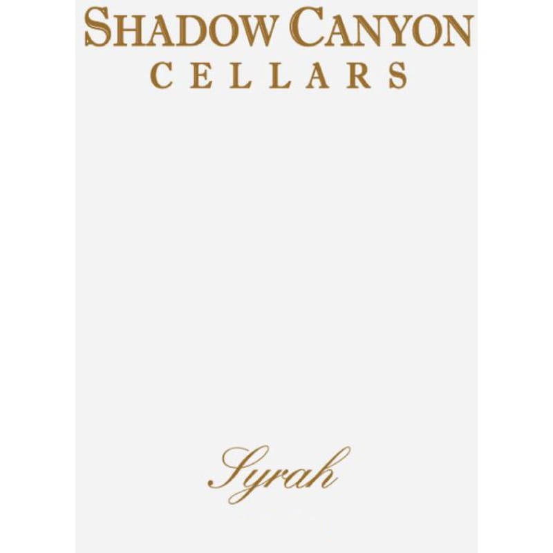 Shadow Canyon Cellars Shadow Canyon Vineyard Syrah 2001 Front Label