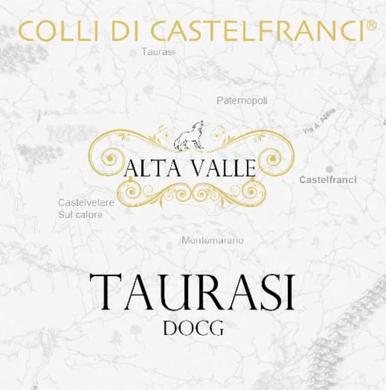 Colli di Castefranci Srl Taurasi Alta Valle 2007 Front Label