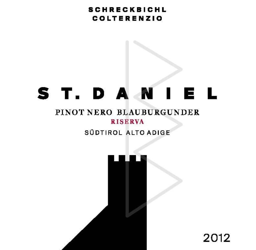 Colterenzio Schreckbichl Alto Adige Praedium St. Daniel Riserva Blauburgunder Pinot Nero 2012 Front Label