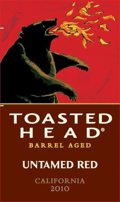 Toasted Head Untamed Red 2010 Front Label