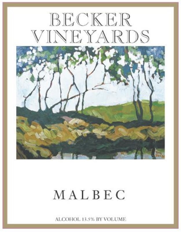 Becker Vineyards Malbec 2007 Front Label