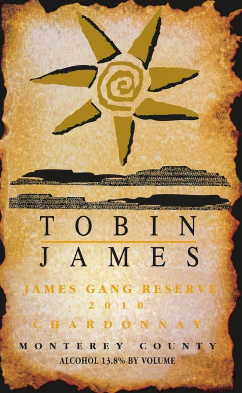 Tobin James James Gang Reserve Chardonnay 2010 Front Label