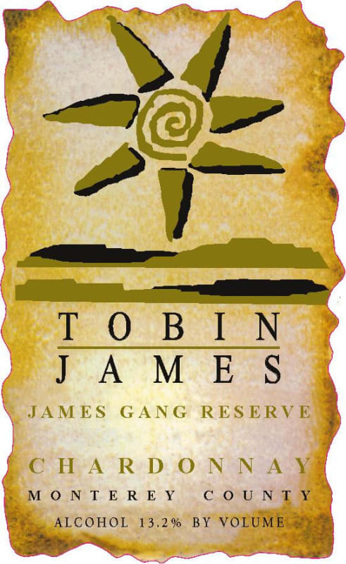 Tobin James James Gang Reserve Chardonnay 2013 Front Label