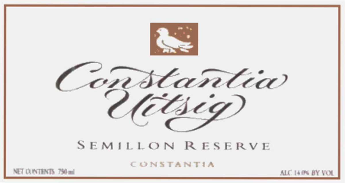 Constantia Uitsig Reserve Semillon 2005 Front Label