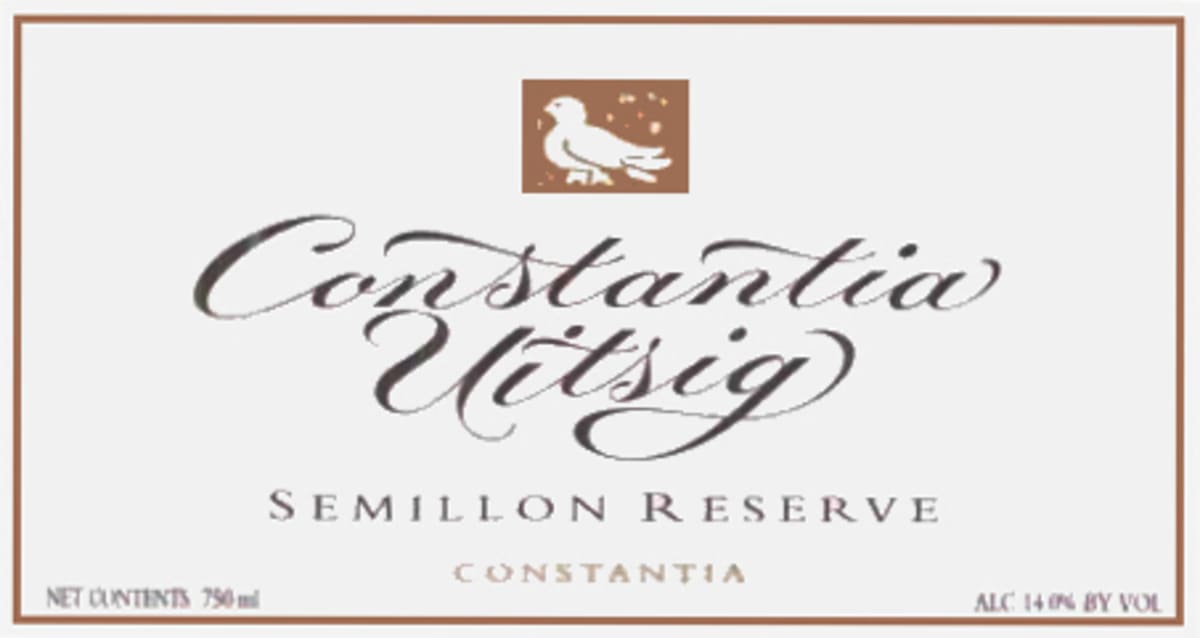 Constantia Uitsig Reserve Semillon 2006 Front Label