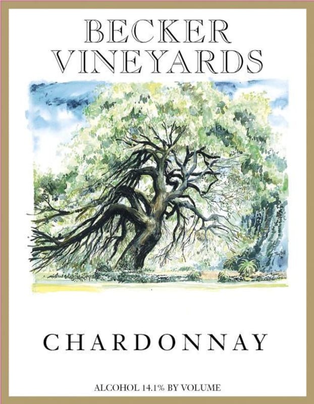 Becker Vineyards Chardonnay 2012 Front Label
