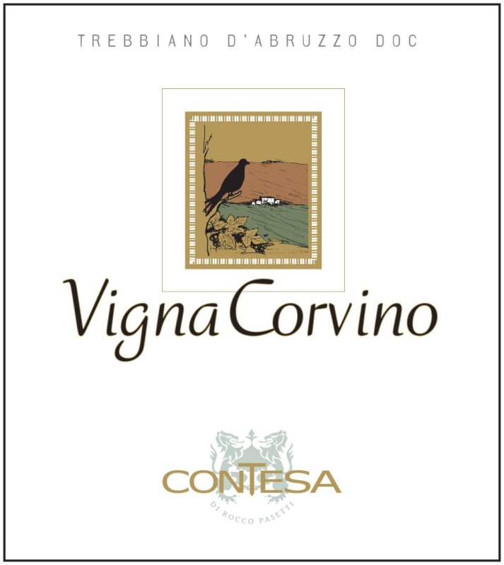 Contesa Trebbiano d'Abruzzo Vigna Corvino 2015 Front Label
