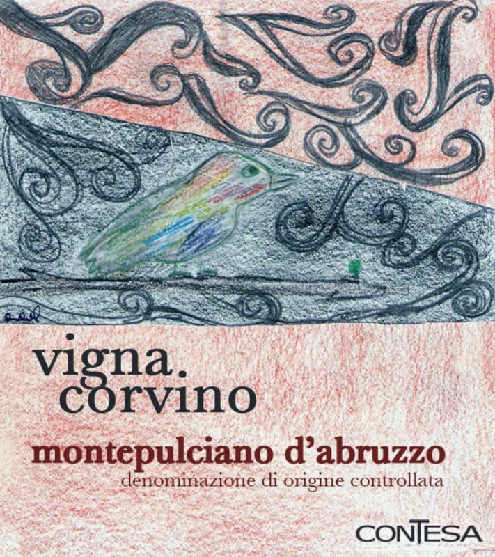 Contesa Montepulciano d'Abruzzo Vigna Corvino 2013 Front Label