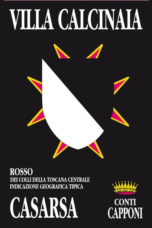 Conti Capponi - Villa Calcinaia Casarsa 2008 Front Label