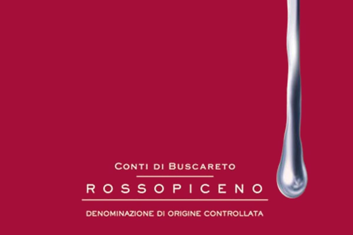 Conti di Buscareto Piceno Rosso 2015 Front Label