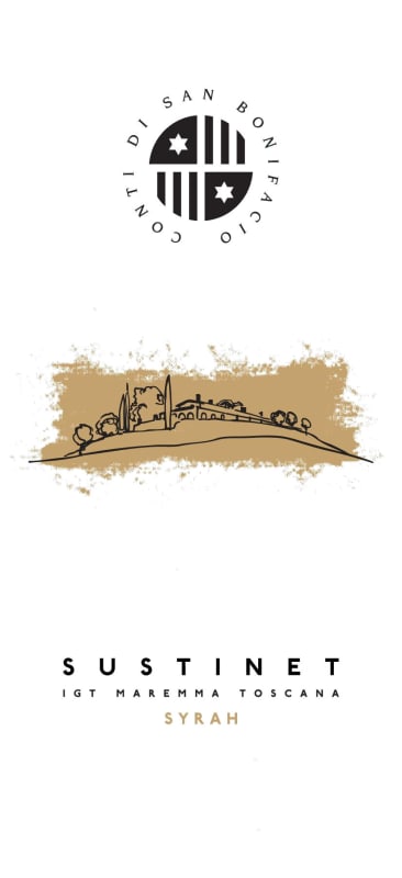 Conti di San Bonifacio Maremma Toscana Sustinet 2009 Front Label