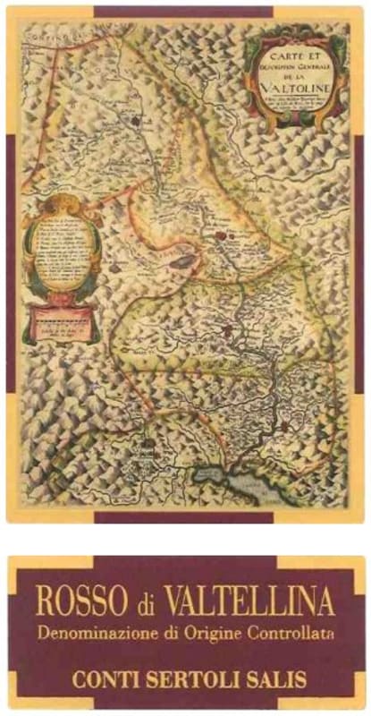 Conti Sertoli Salis Srl. Rosso della Valtellina 2011 Front Label