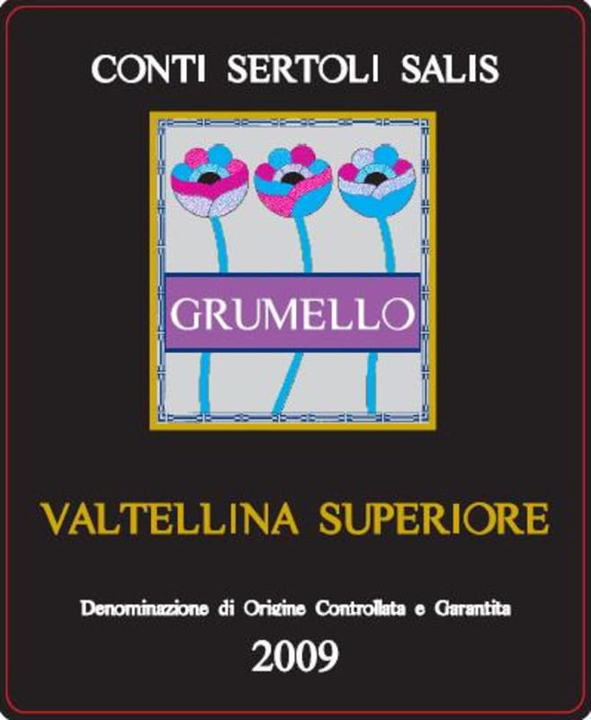 Conti Sertoli Salis Srl. Valtellina Superiore Grumello 2009 Front Label