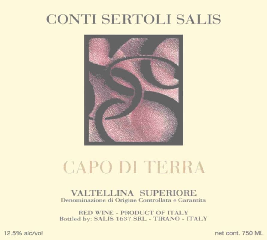 Conti Sertoli Salis Srl. Valtellina Superiore Capo di Terra 2007 Front Label