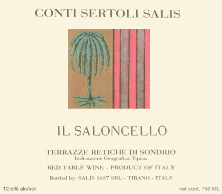 Conti Sertoli Salis Srl. Terrazze Retiche di Sondrio Il Saloncello 2010 Front Label