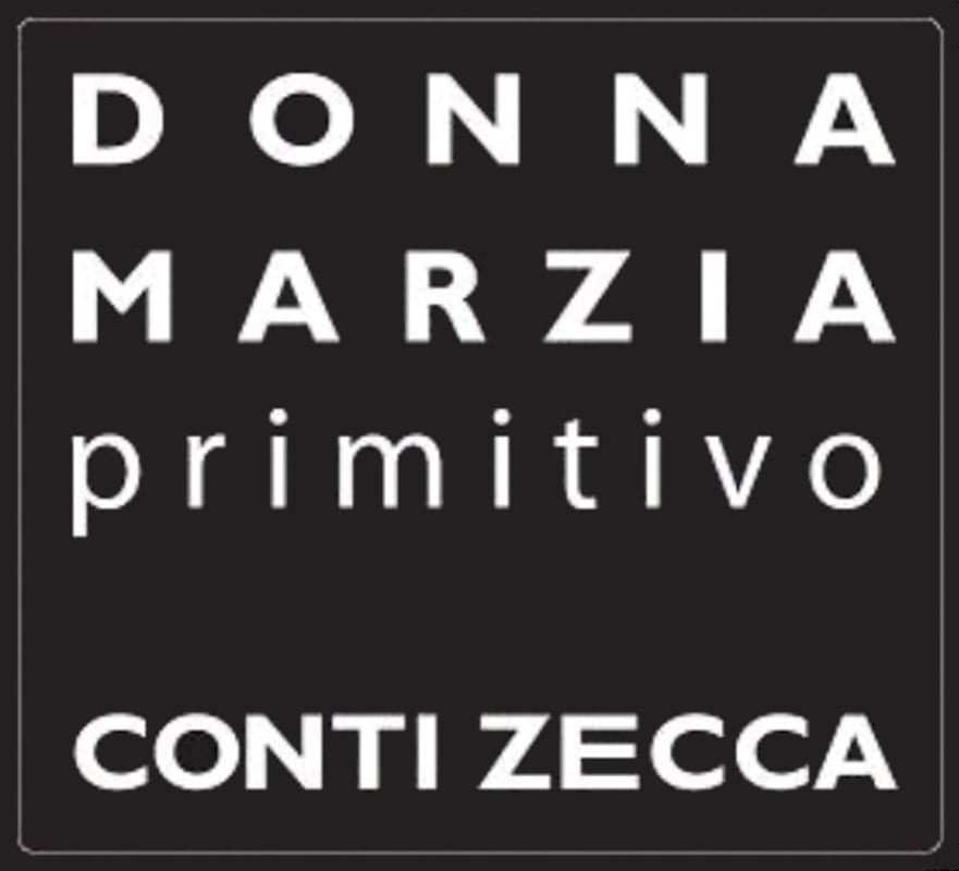 Conti Zecca Salento Donna Marzia Primitivo 2014 Front Label