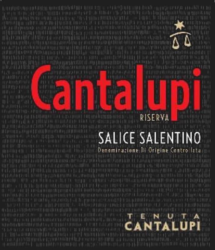 Conti Zecca Salice Salentino Cantalupi Riserva 2013 Front Label