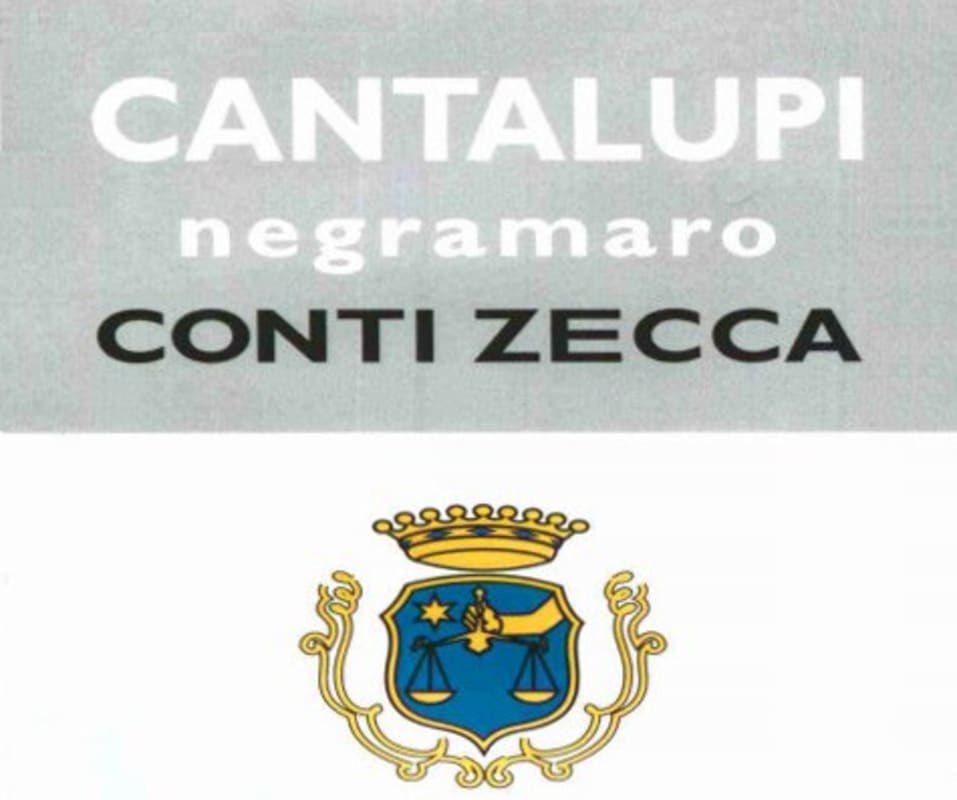 Conti Zecca Salento Cantalupi Negramaro Rosso 2004 Front Label