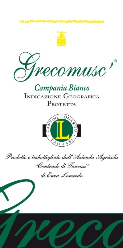 Contrade di Taurasi Campania Cantine Lonardo Grecomusc 2013 Front Label