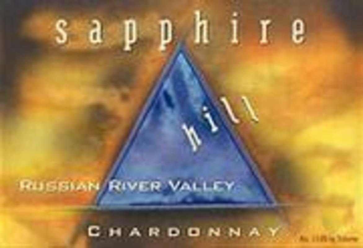 Sapphire Hill Vineyards Russian River Chardonnay 1998 Front Label