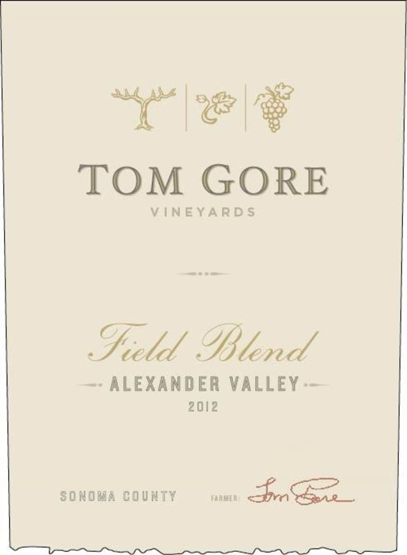 Tom Gore Field Blend 2012 Front Label