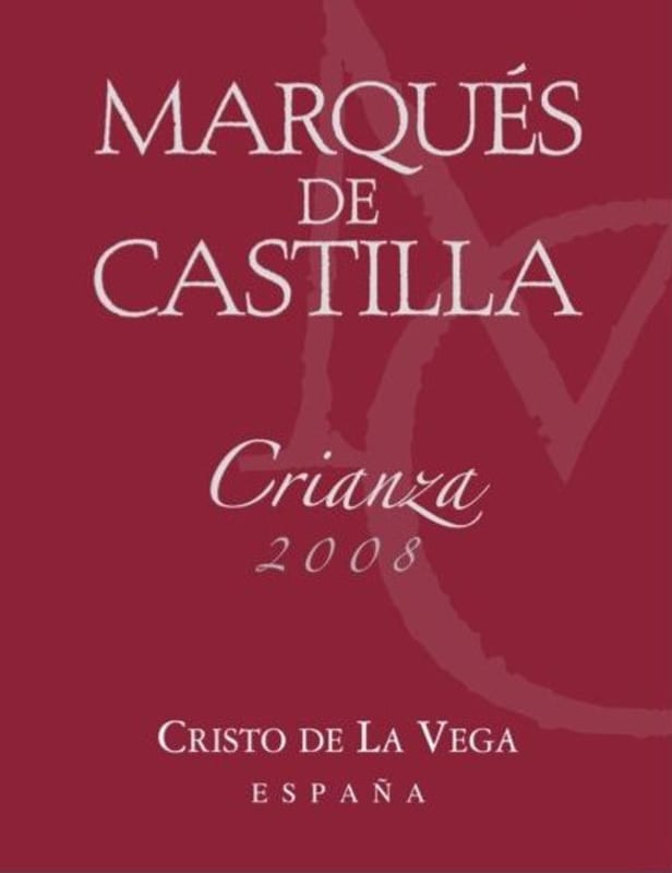 Cooperativa Cristo de La Vega Marques de Castilla Crianza 2008 Front Label