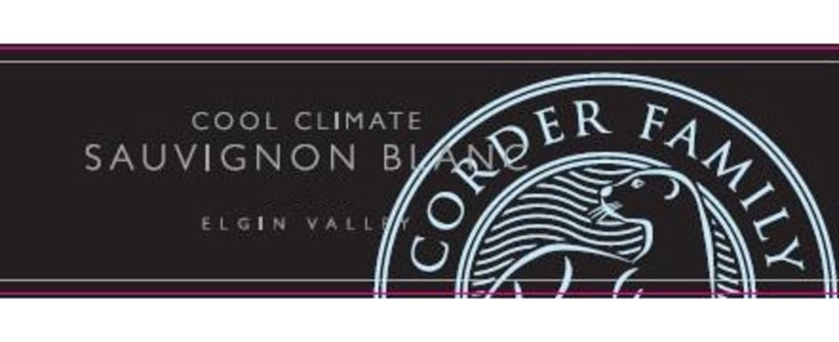Corder Wines Cool Climate Sauvignon Blanc 2012 Front Label