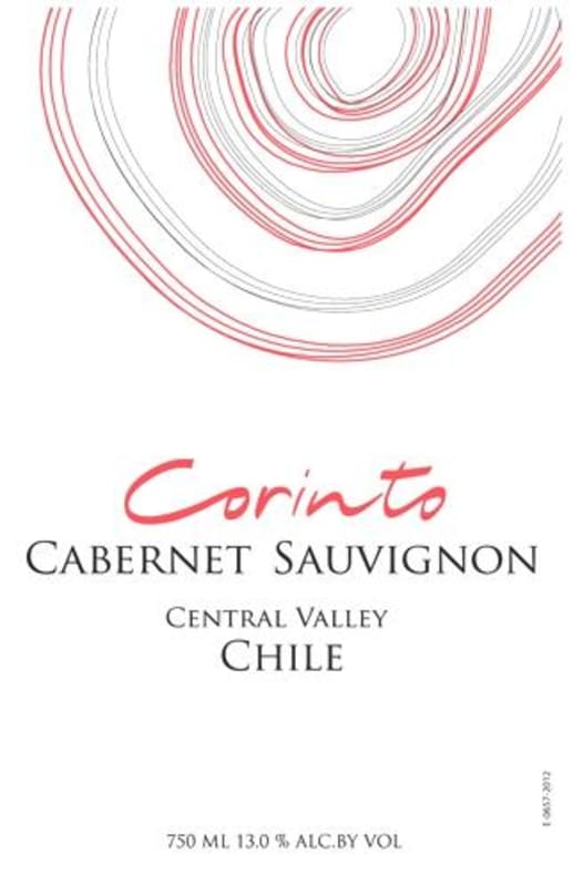 Corinto Wines Cabernet Sauvignon 2015 Front Label