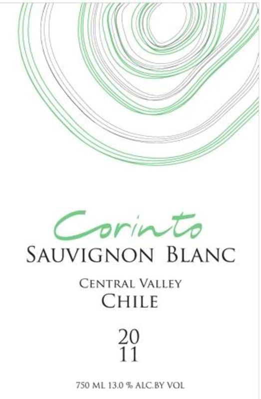 Corinto Wines Sauvignon Blanc 2011 Front Label