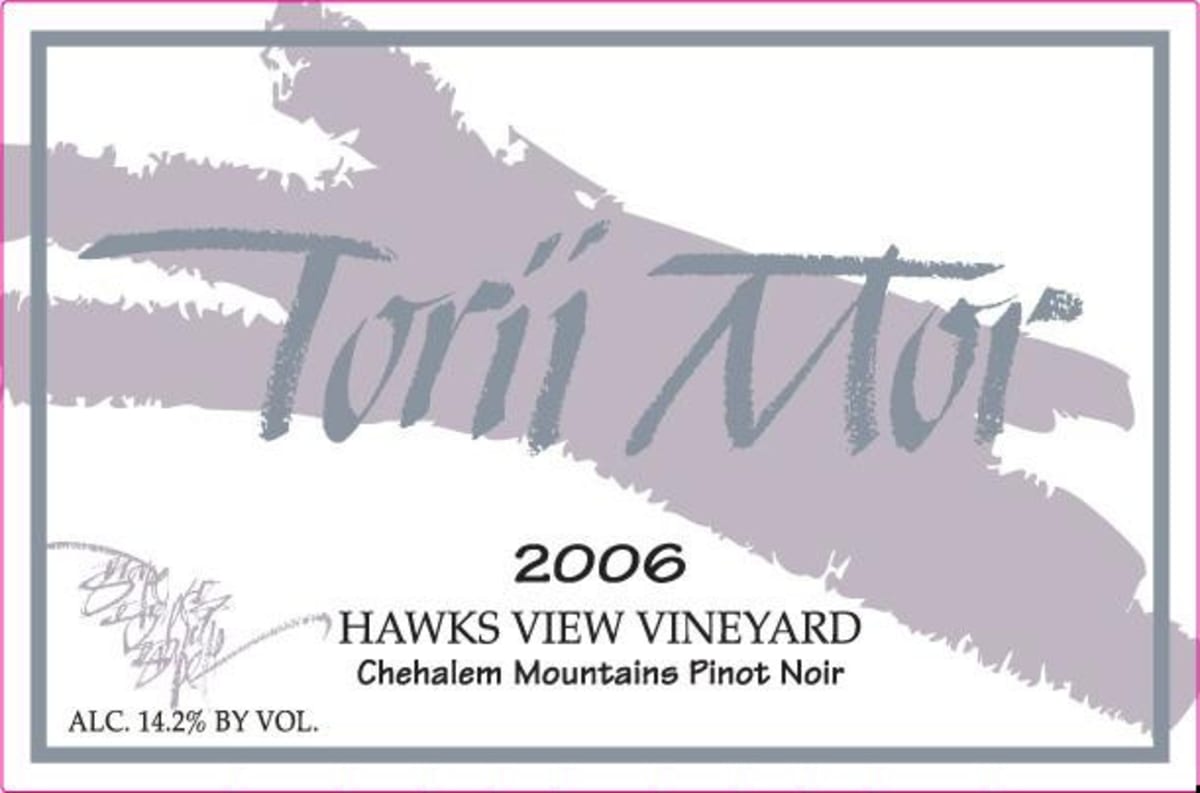 Torii Mor Hawks View Vineyard Pinot Noir 2006 Front Label