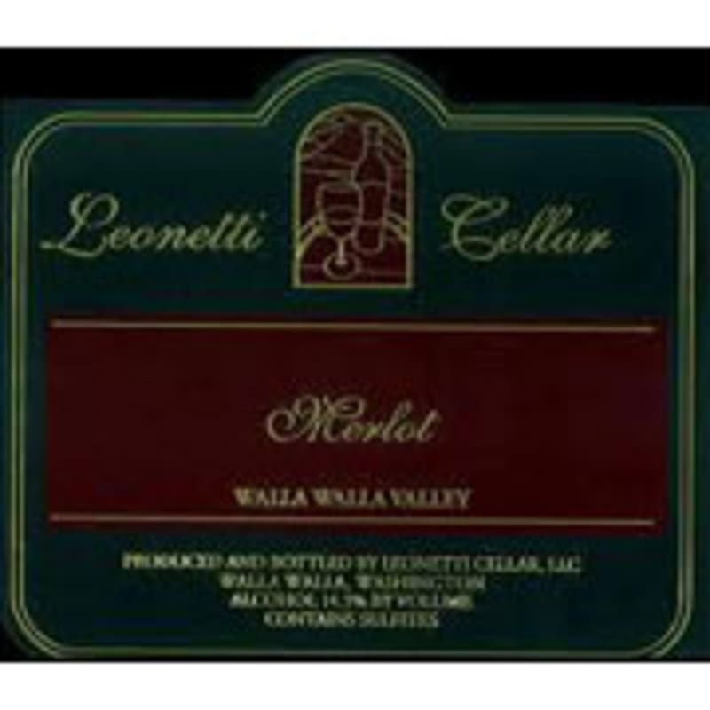 Leonetti Merlot 2001 Front Label