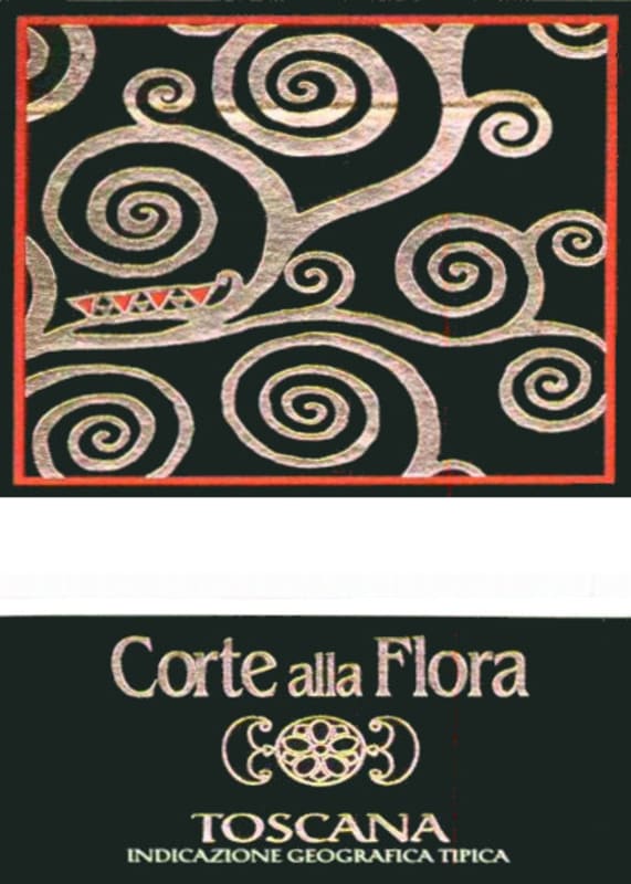 Corte alla Flora Toscana Rosso 2012 Front Label